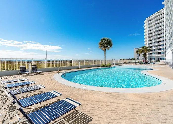 Bright Beachfront W Private Balcony Zero-entry Pool Gym & Hot Tub Gulf Shores